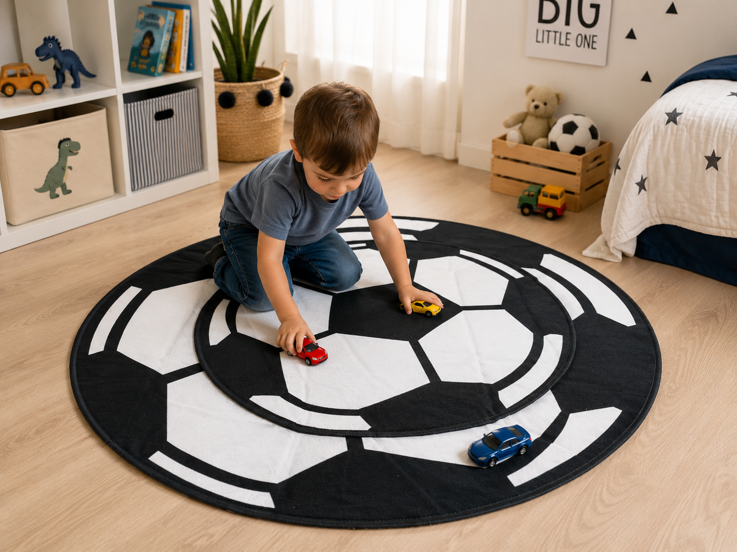 Focilabda Mintás Csúszásgátló Gyerekszőnyeg Szett (40 cm + 60 cm)