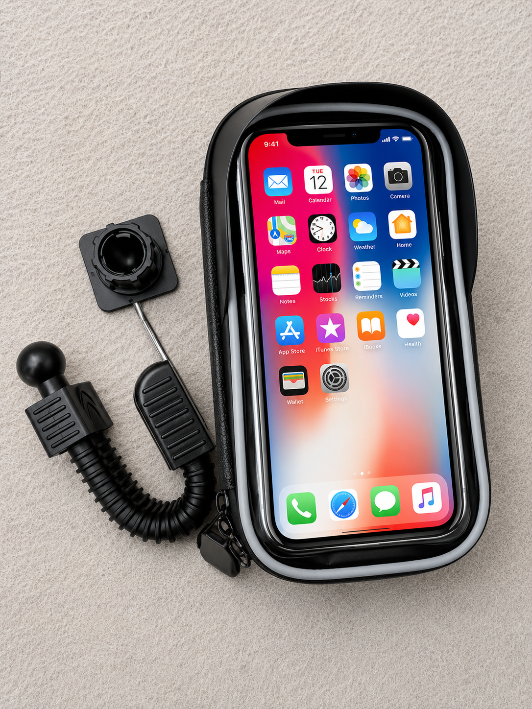 7 colos vízálló motoros / kerékpáros telefontartó tok