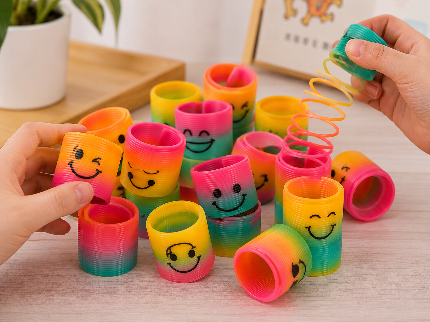 Emoji mini rugó játék