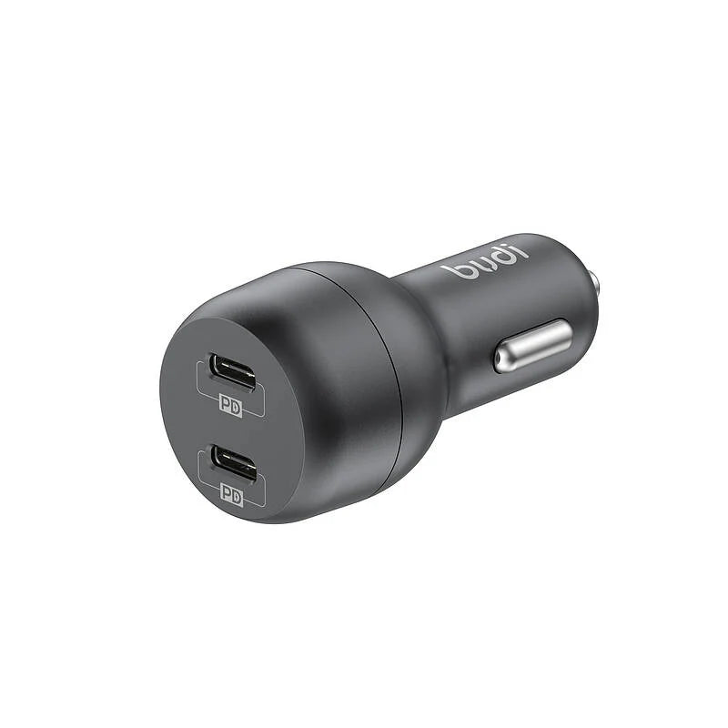 Budi 40W Dual PD autós gyorstöltő USB-C–USB-C kábellel