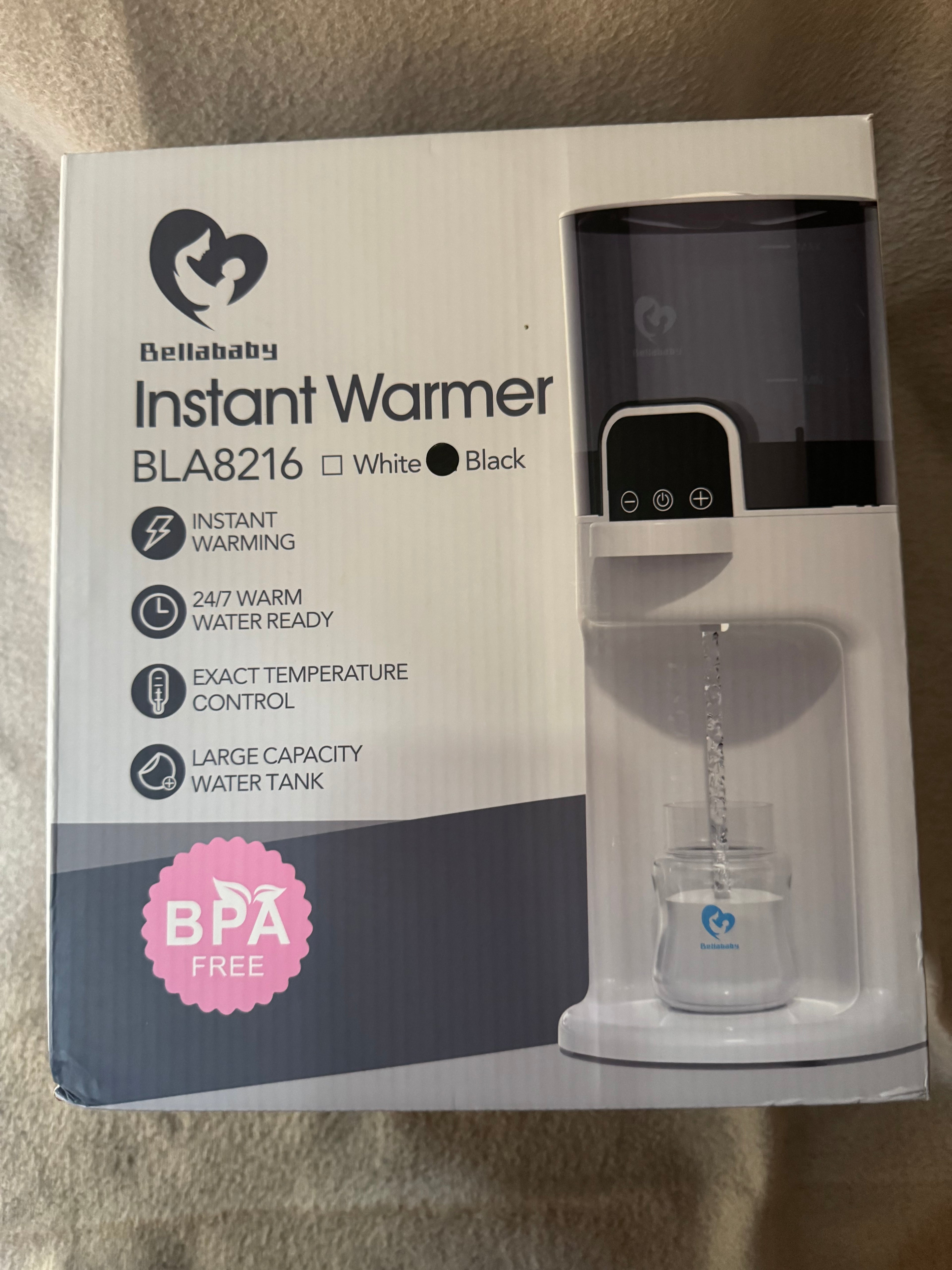 Bellababy Instant Warmer BLA8216 – Azonnali bébiétel- és cumisüveg vízmelegítő