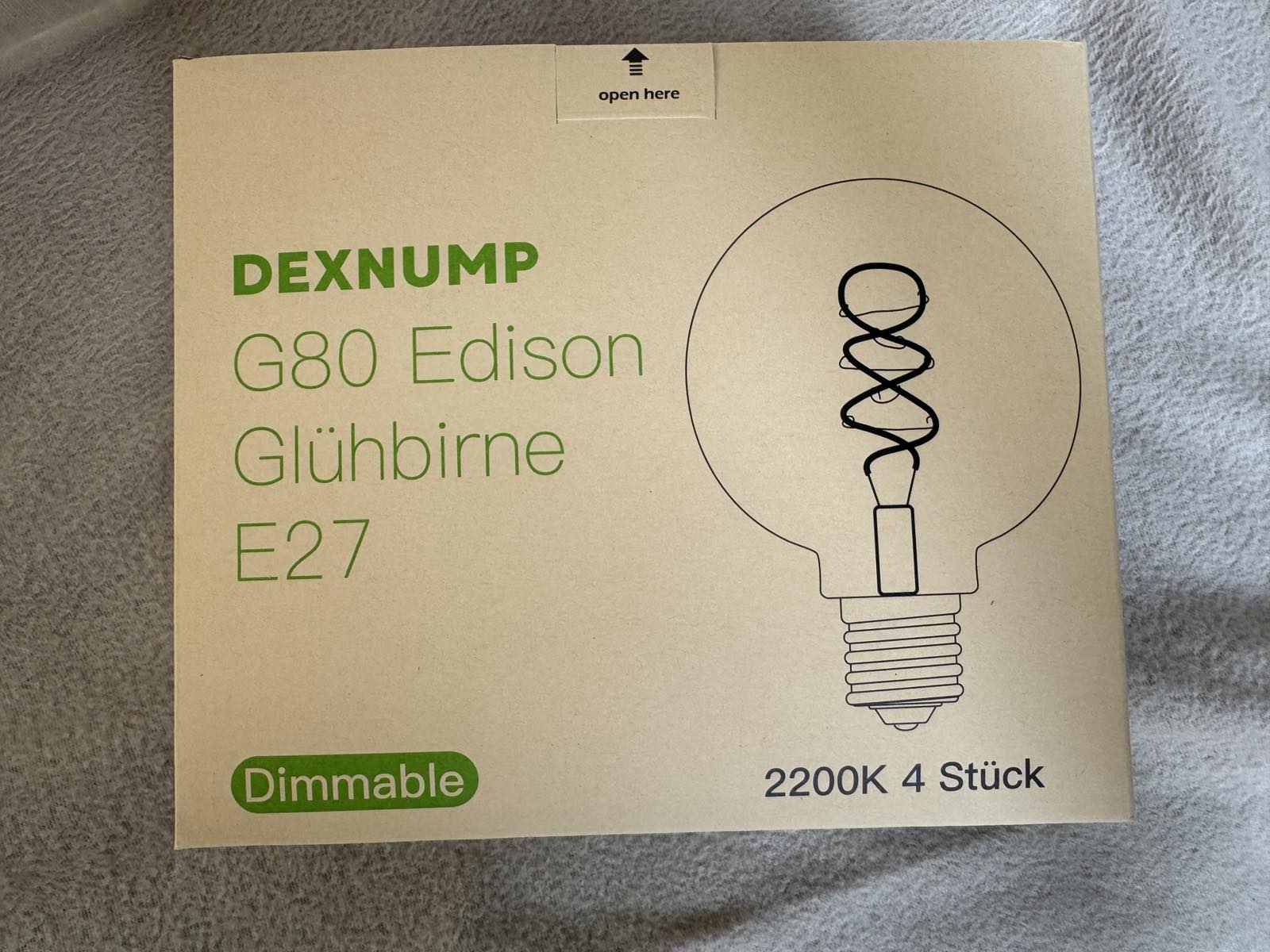DEXNUMP G80 Edison LED Izzó Szett (4 db)