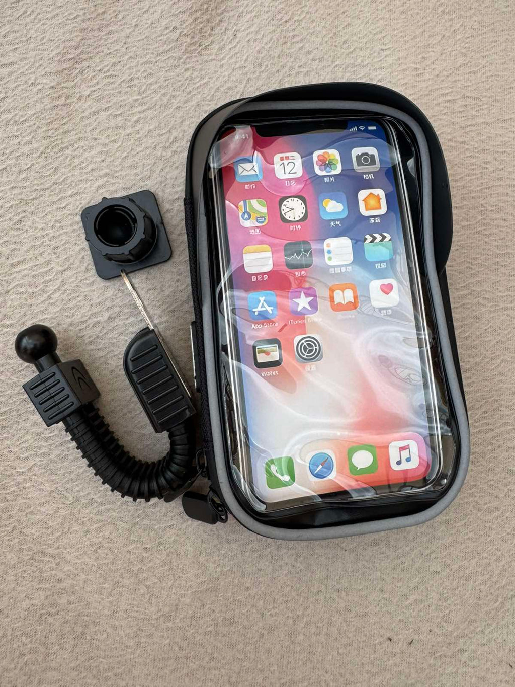 7 colos vízálló motoros / kerékpáros telefontartó tok