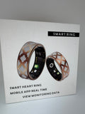 Smart Heart Ring okosgyűrű 9-es méret – fehér rózsaarany lóhere mintás, töltőtokkal