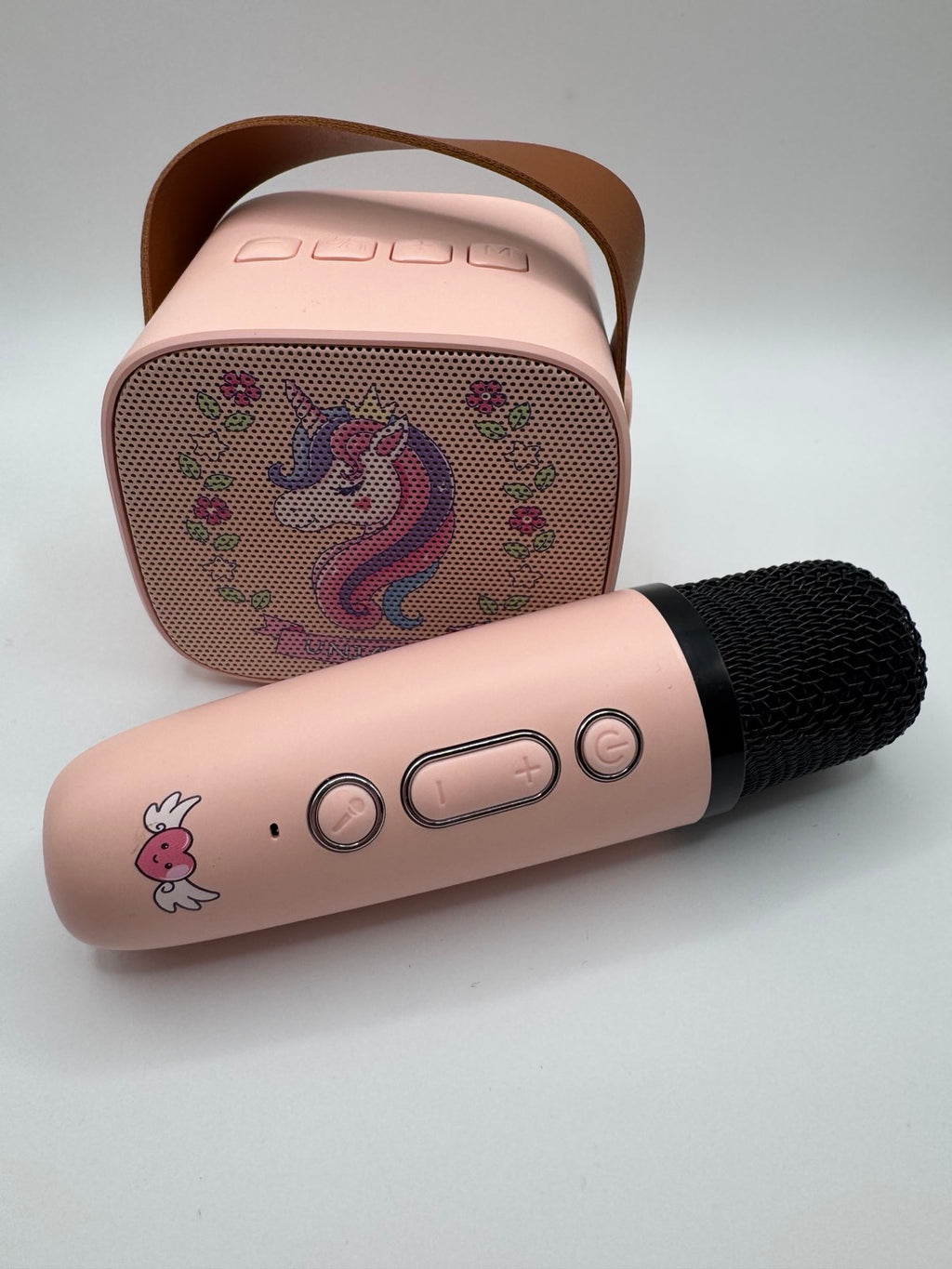 Gyerek Bluetooth Karaoke Szett – Unikornis Hangszóró és Vezeték Nélküli Mikrofon