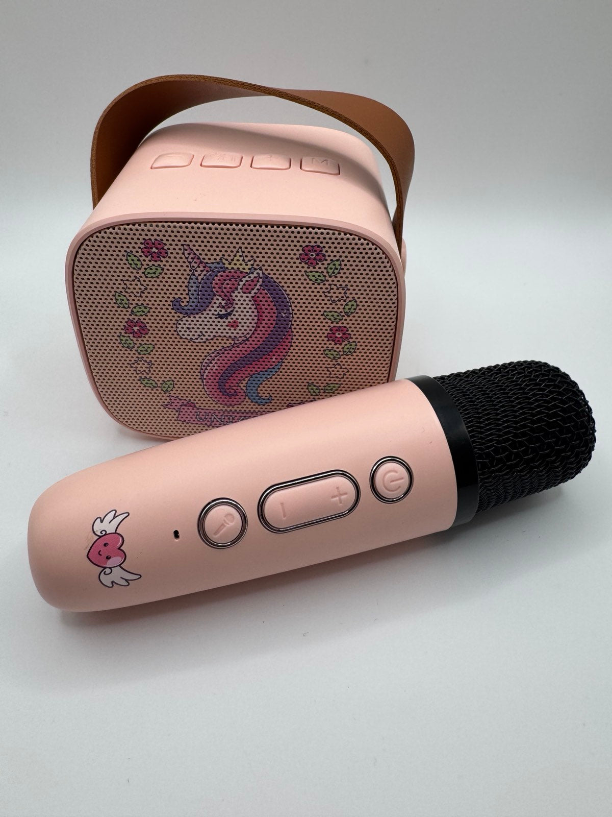 Gyerek Bluetooth Karaoke Szett – Unikornis Hangszóró és Vezeték Nélküli Mikrofon